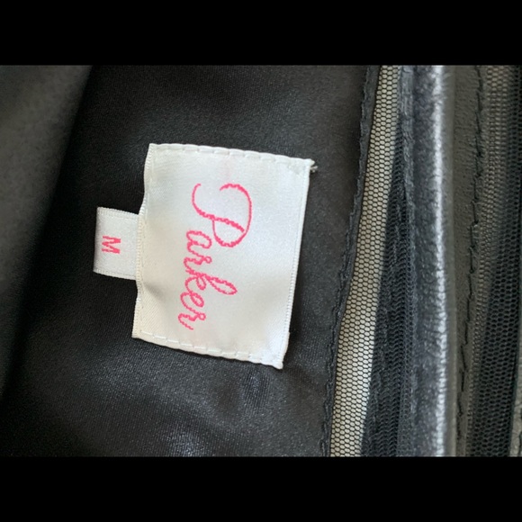 Hottest dress 👗 trend Leather combo fit and flare cocktail dress - Picture 4 of 6